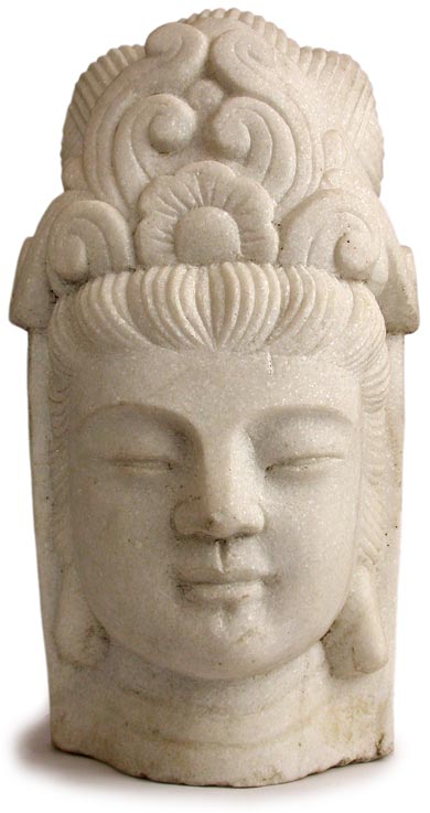 Alabaster Quan Yin Head 