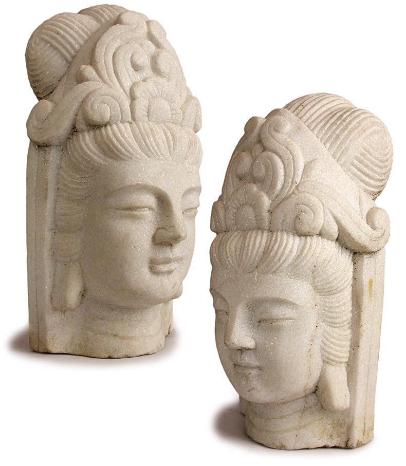 Alabaster Stone Quan Yin Head 