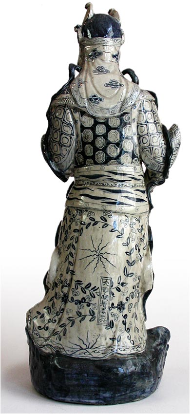 Ming Blue and White Statue
