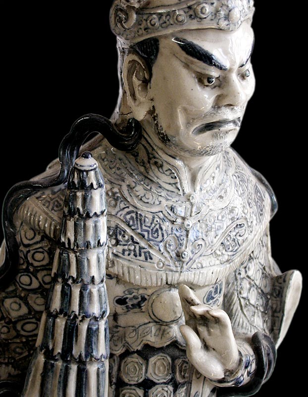 Blue and White Ceramic Lokapala South