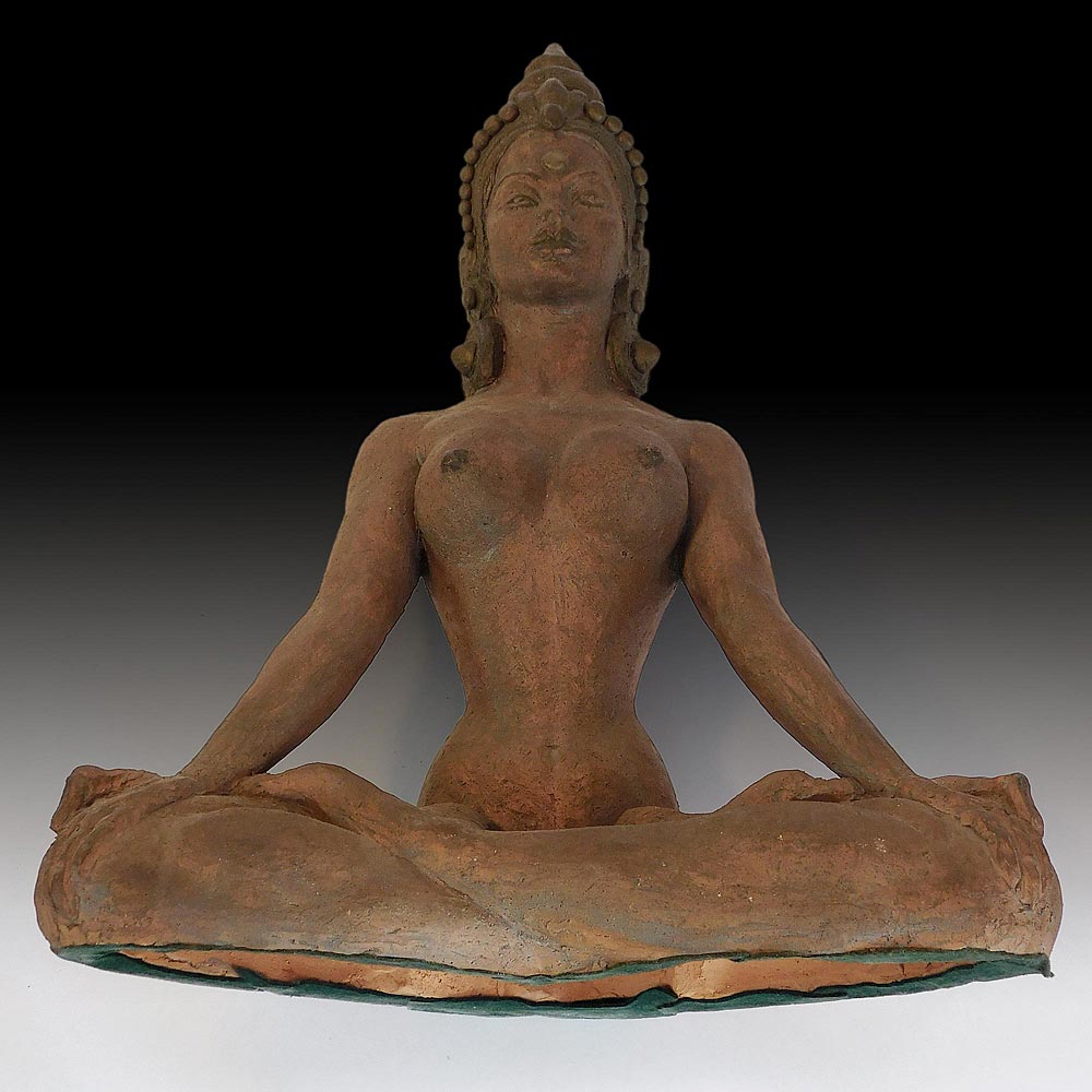  Meditating Terracotta Yogini 
