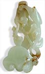 Jade Bat on Lingzhi