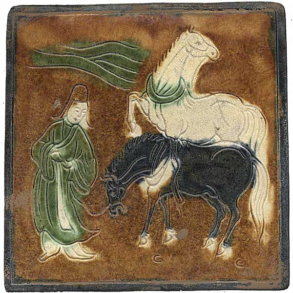 Tang Style Sancai Ceramic Tile