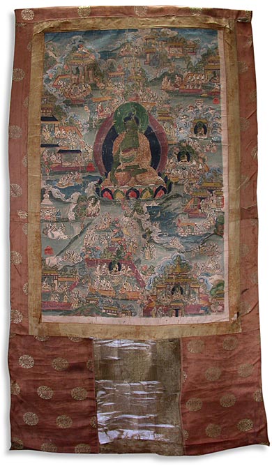 Amoghasiddhi Buddha Thangka