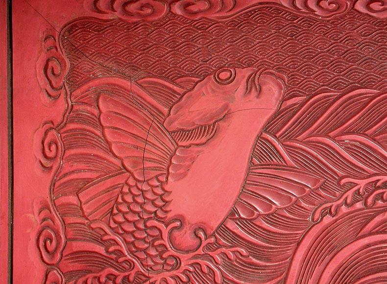 Cinnabar Lacquered Tray