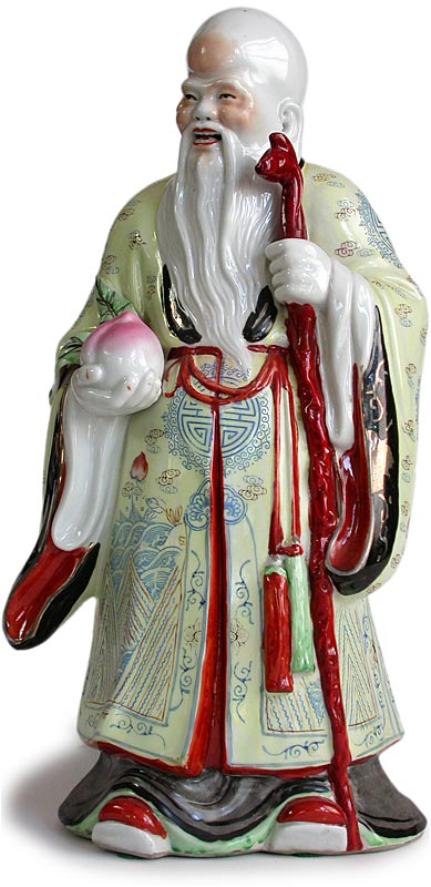 Porcelain Longevity Buddha