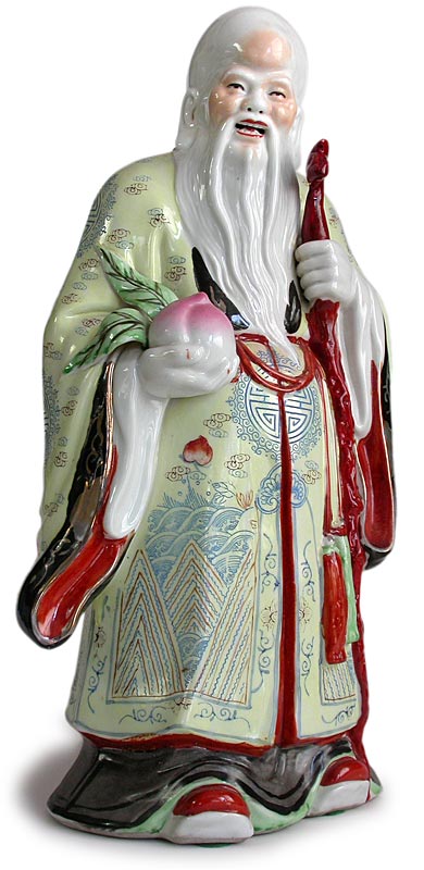 Porcelain Longevity Buddha