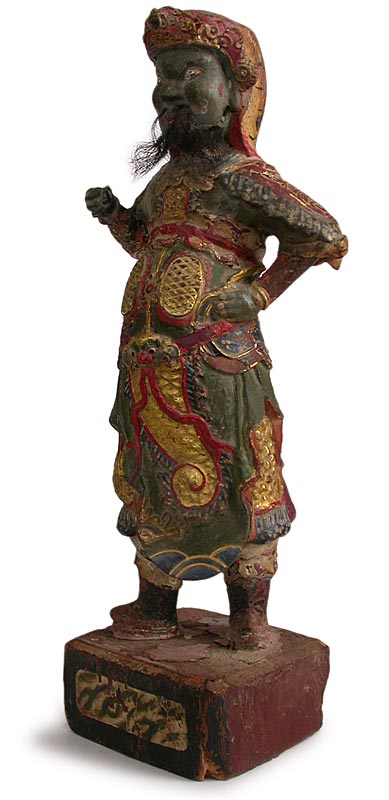 Dharmapala Wood Statue