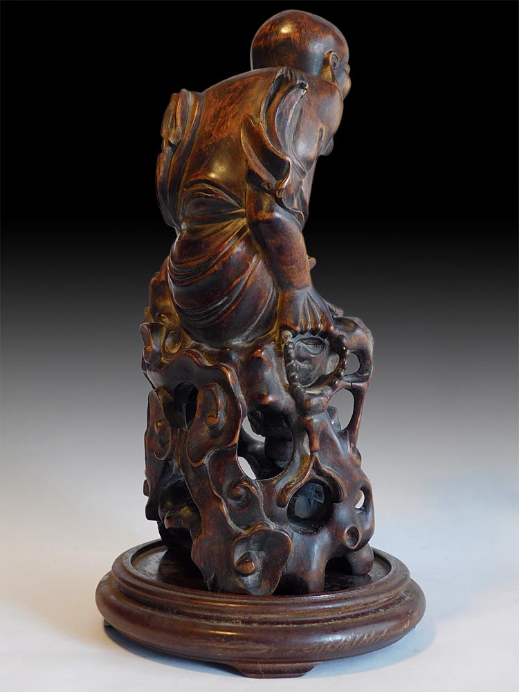 Luohan Arhat Boxwood Carving