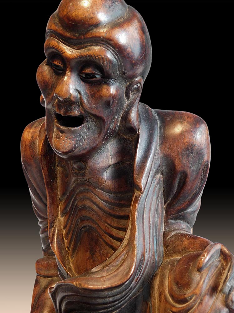 Luohan Arhat Boxwood Carving