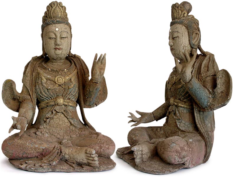 Vintage Wood Quan Yin