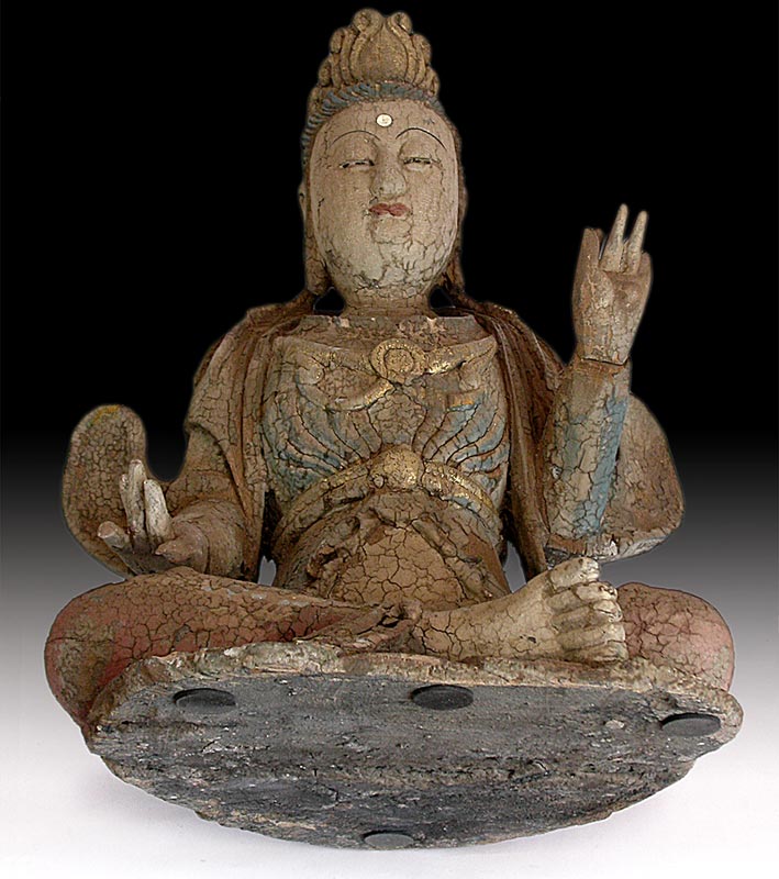 Vintage Wood Quan Yin base