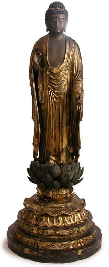 Amitabha Wood Buddha