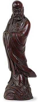Bodhidharma Box wood Statue