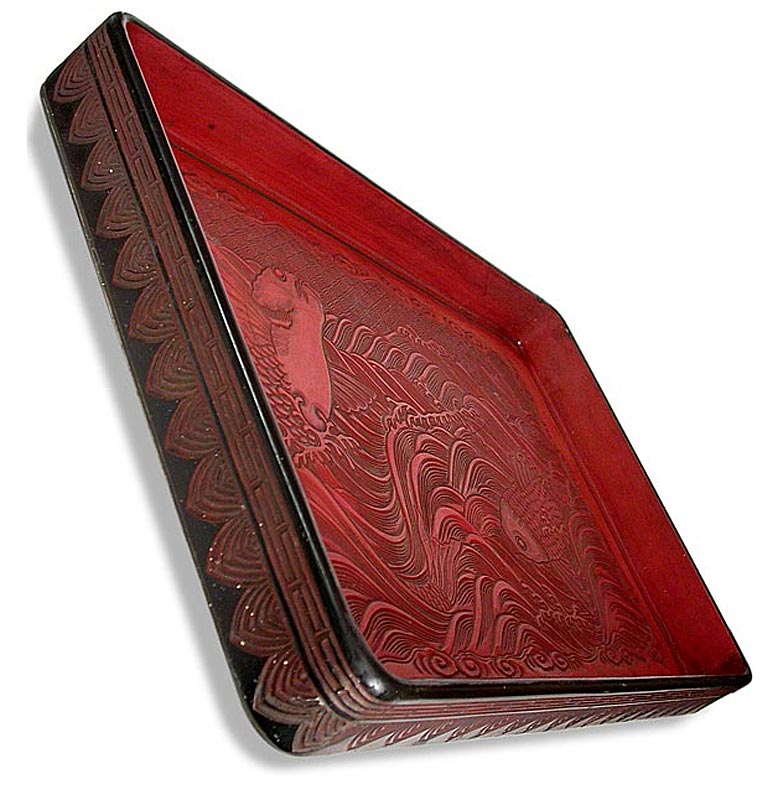 carps-lacquered-wood-tray
