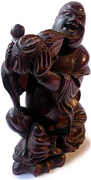 Lohan Wood Statue