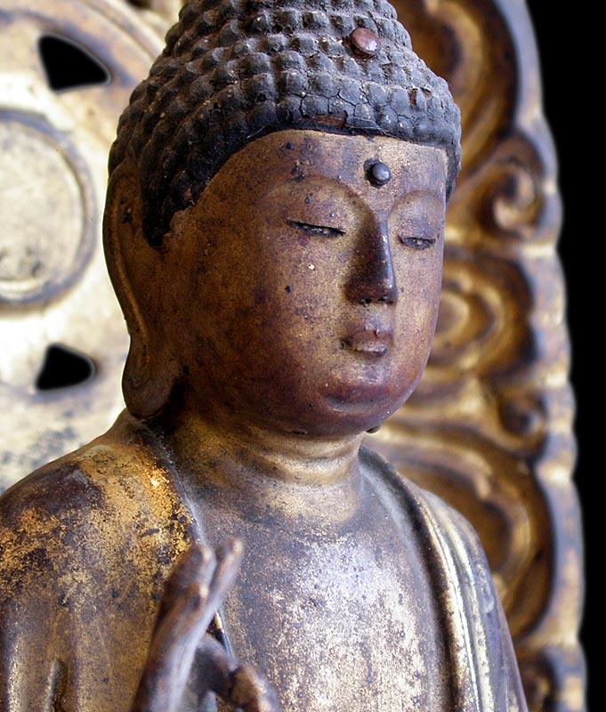 Edo Amida Buddha close up