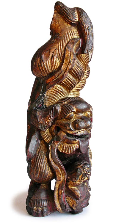 Wood Fu Dog Corbel rt