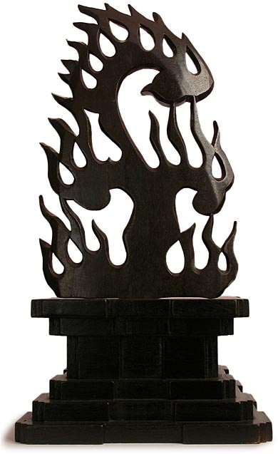 Fudo Myoo Wood Shrine back