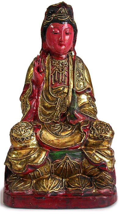 Gilt Wood Kuanyin