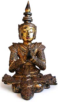 Thai Gilt Wood Buddha