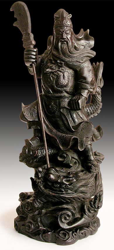 God of War Guan Yu Wood Carving