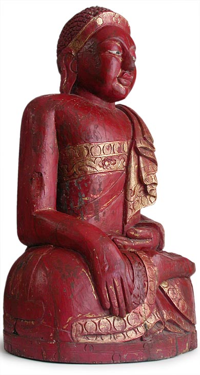 Red Burmese Buddha