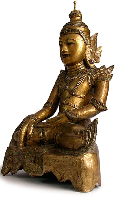 Burmese Lacquer Shell Buddha