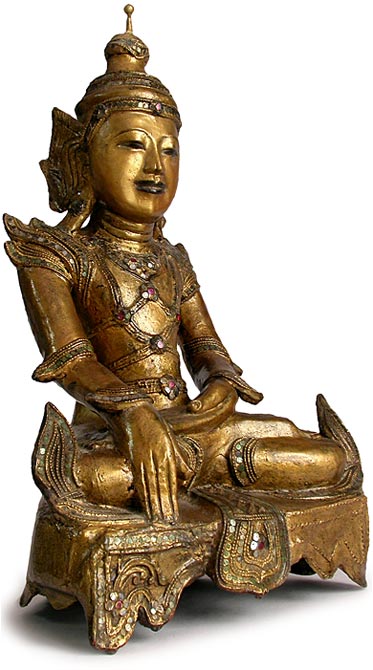 Burmese Lacquer Shell Buddha