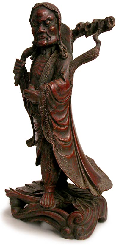 Bodhidharma  Wood Statue