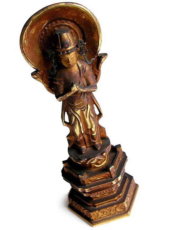Kannon Bosatsu Wood Statue