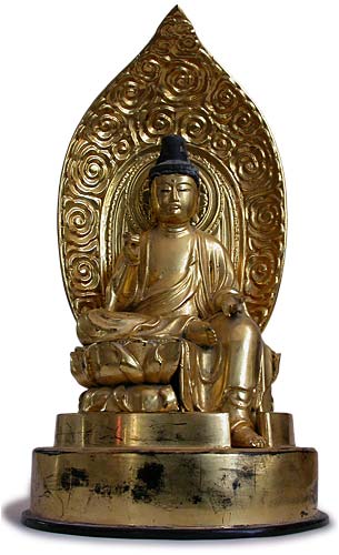 Meiji Gilt Wood Kannon Bosatsu