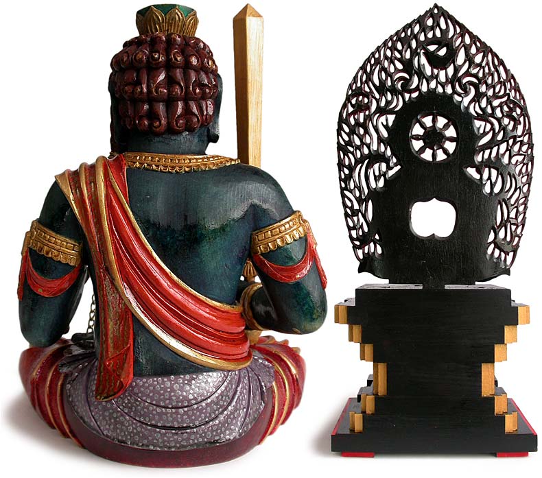 Acala Buddha Fudo Myoo back view