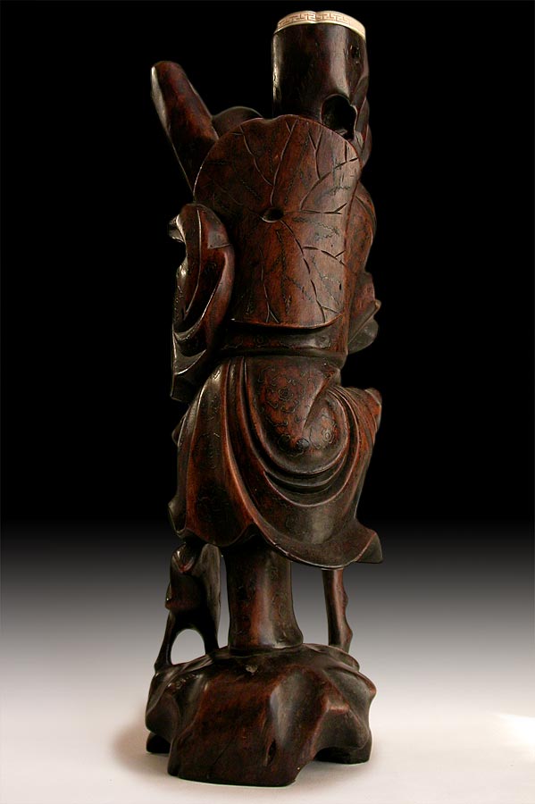 ELi Tieh-Kuai Wood Statue