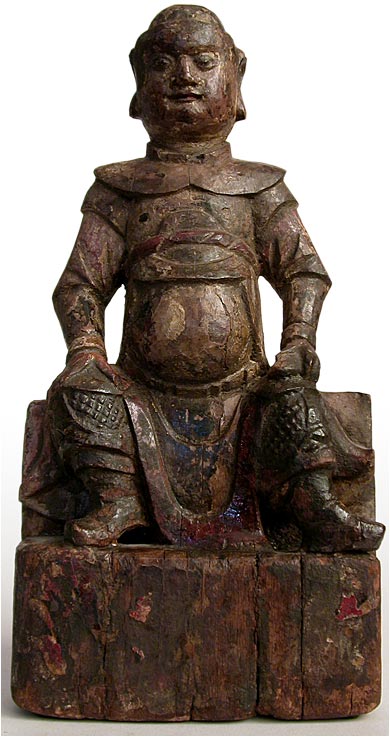 Qing wood dharmapala 