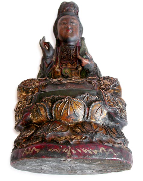 Quan Yin wood base