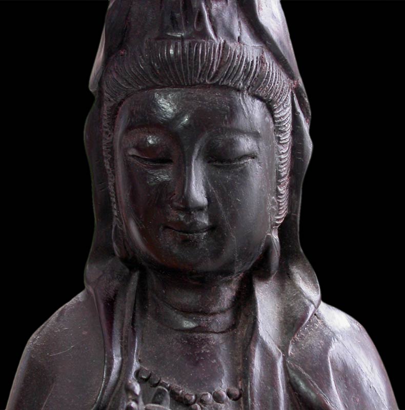 Quan Yin on Dragon close-up