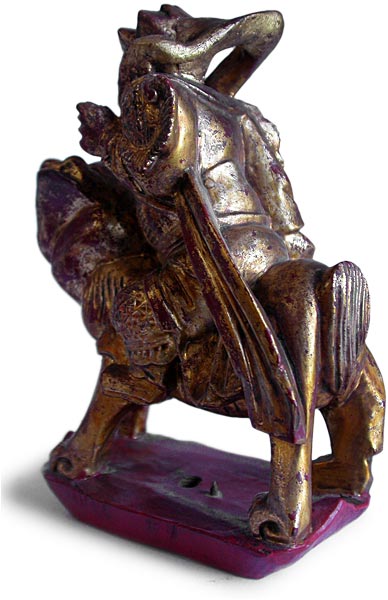 God of Wealth on Lion lt