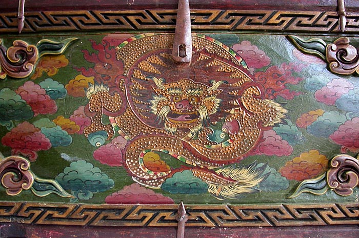 Tibetan Sutra Box Dragon
