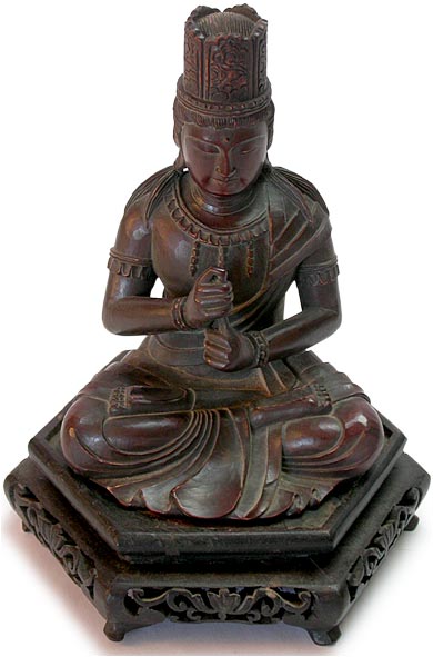 Rose wood Vairocana Buddha 