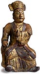 Mongol Effigy Wood Statue