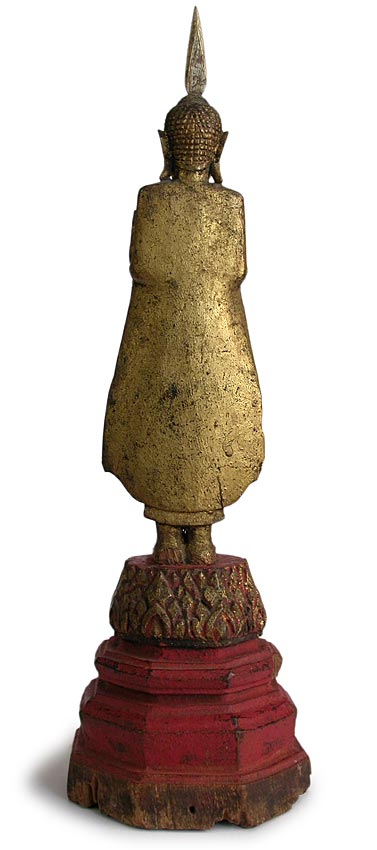 Laos Wood Buddha back
