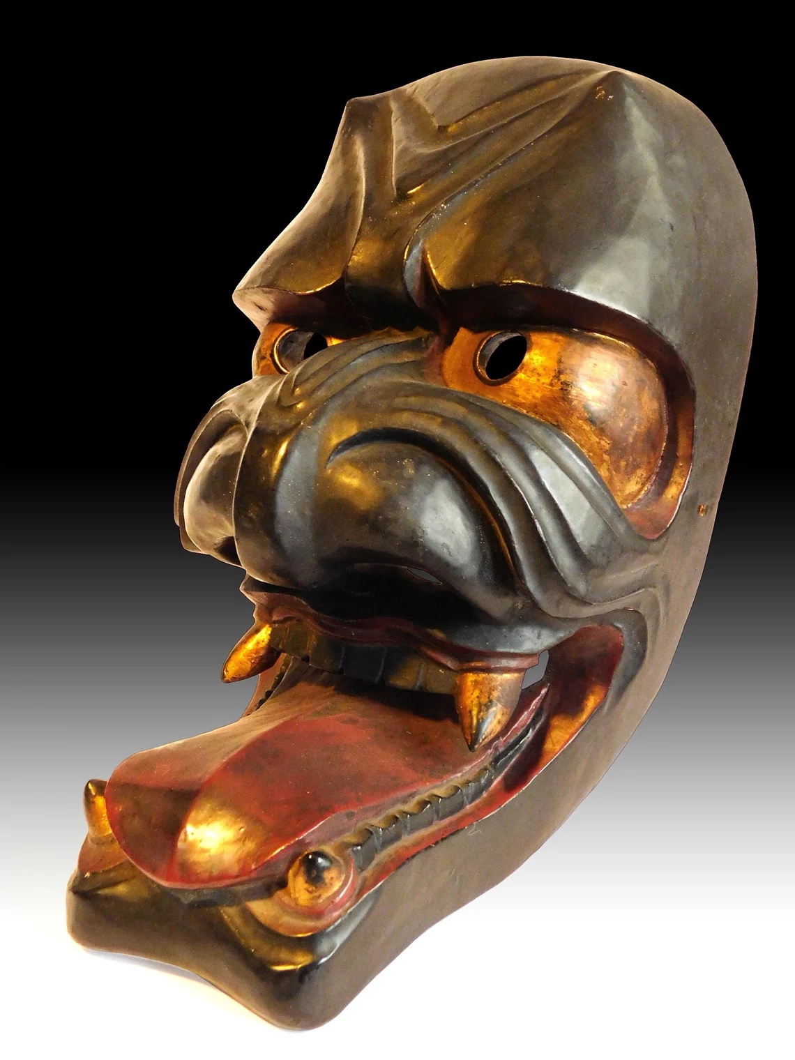 Gigaku Furyumen Wood Mask