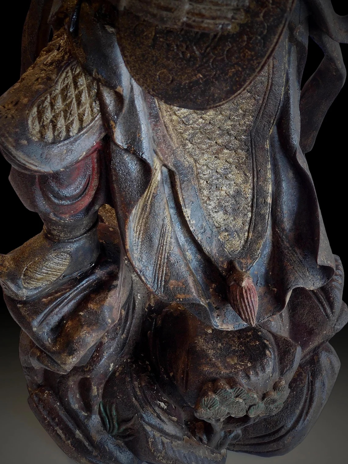 Antique Dharmapala Guardian Buddha