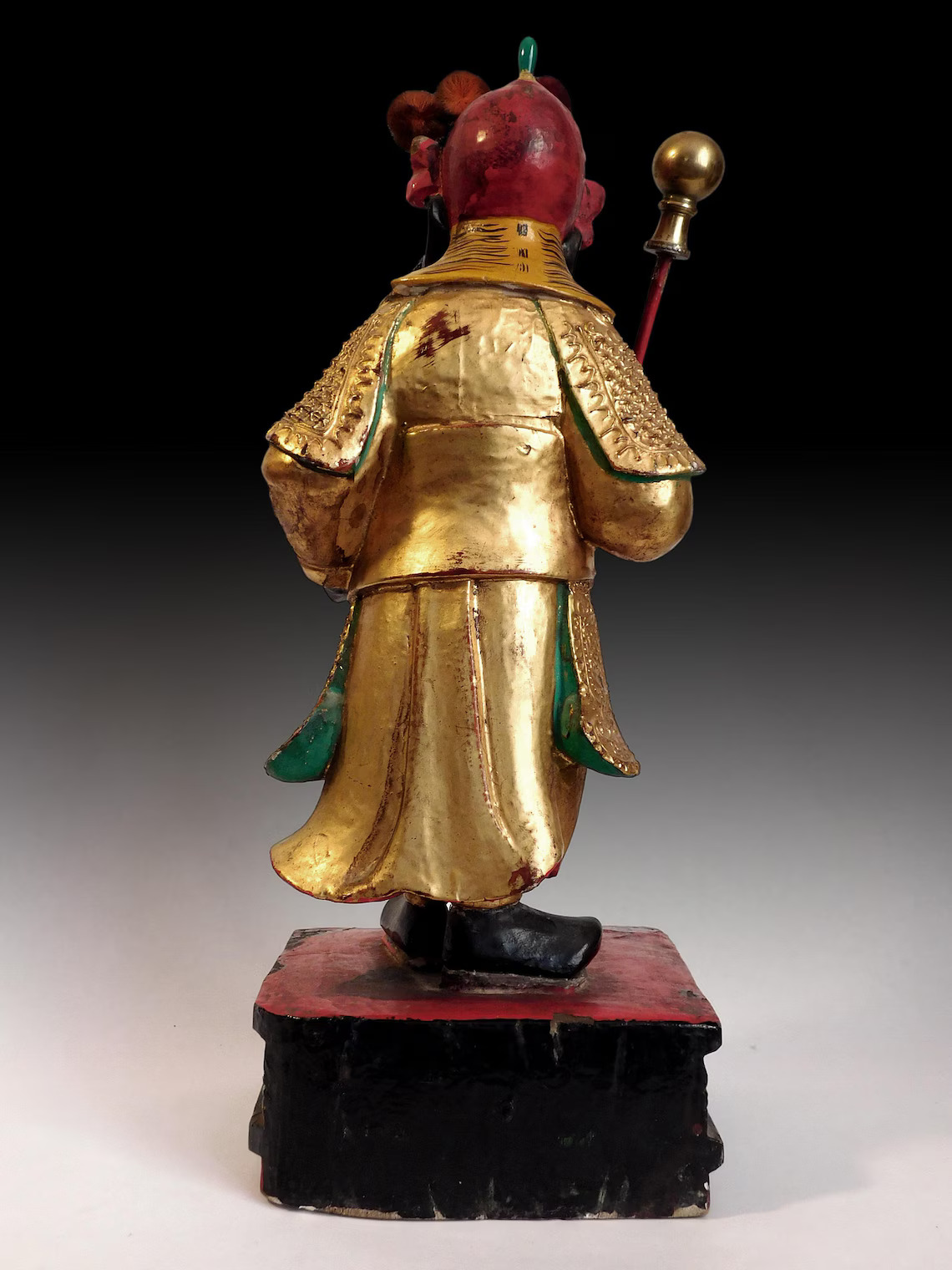 Camphor Wood Guardian Statue