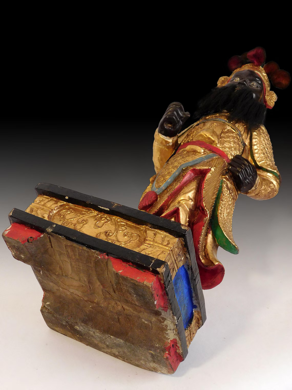 Camphor Wood Guardian Statue