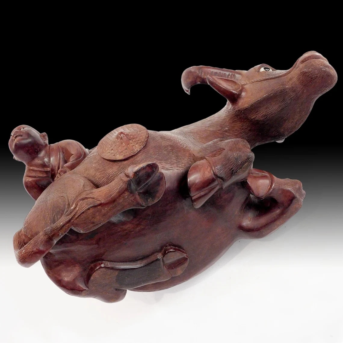 Zen Enlightenment Rosewood Carving