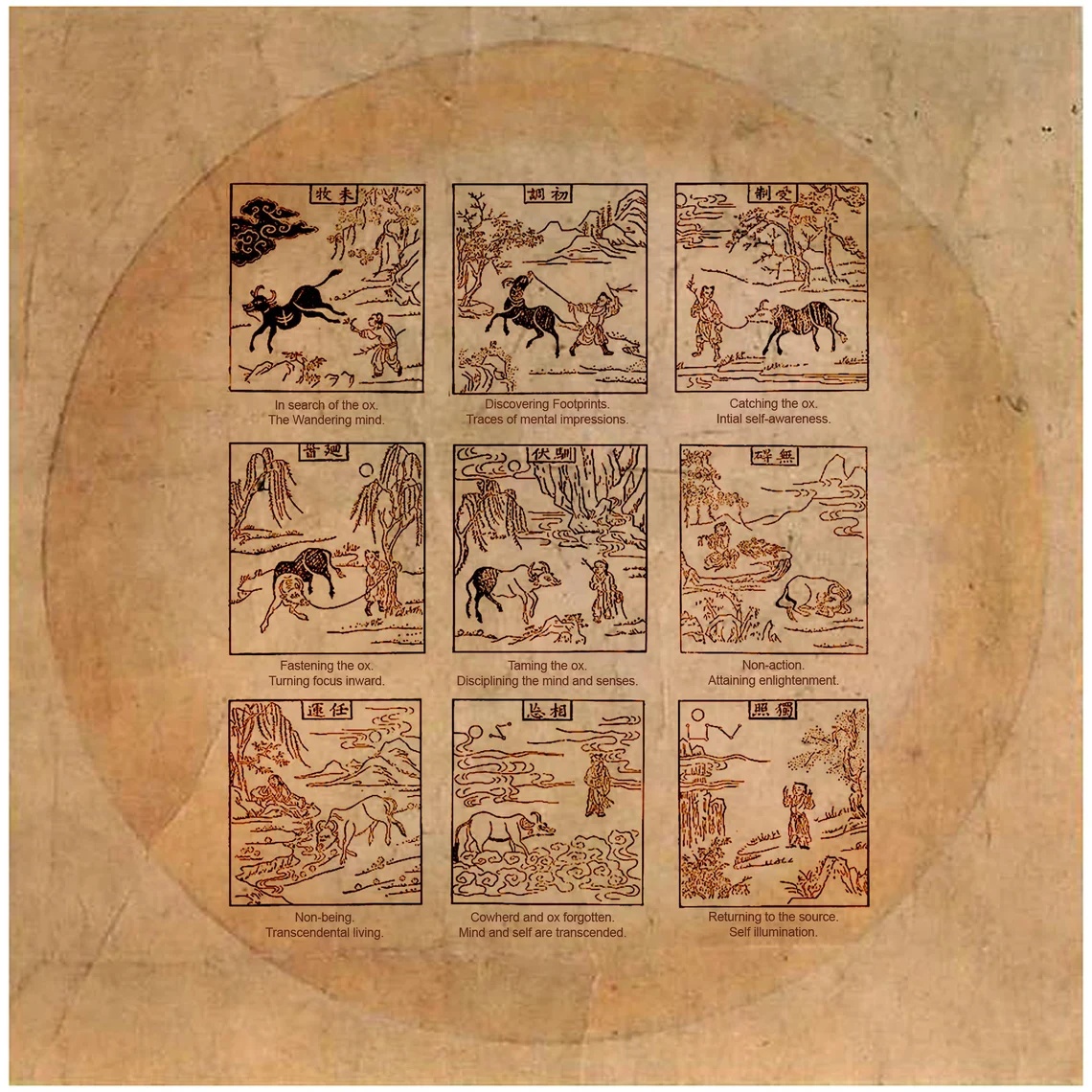 Boy Taming Ox Zen Enlightenment