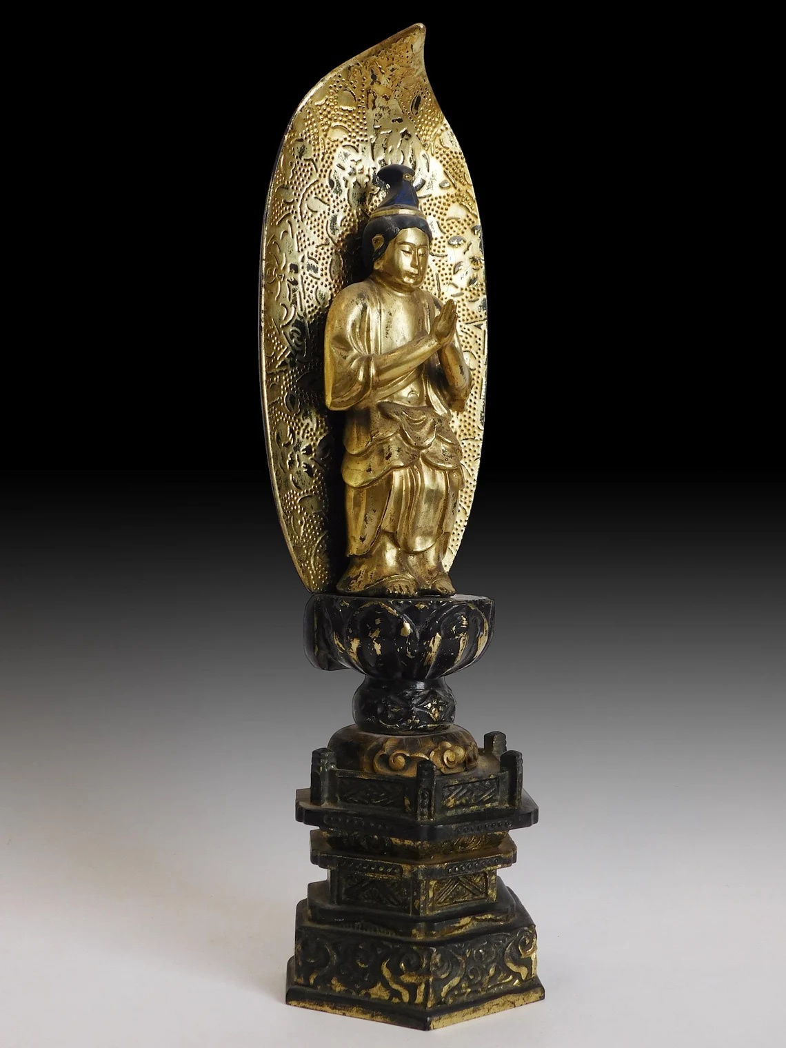Gilt Wood Jogyo Bosatsu