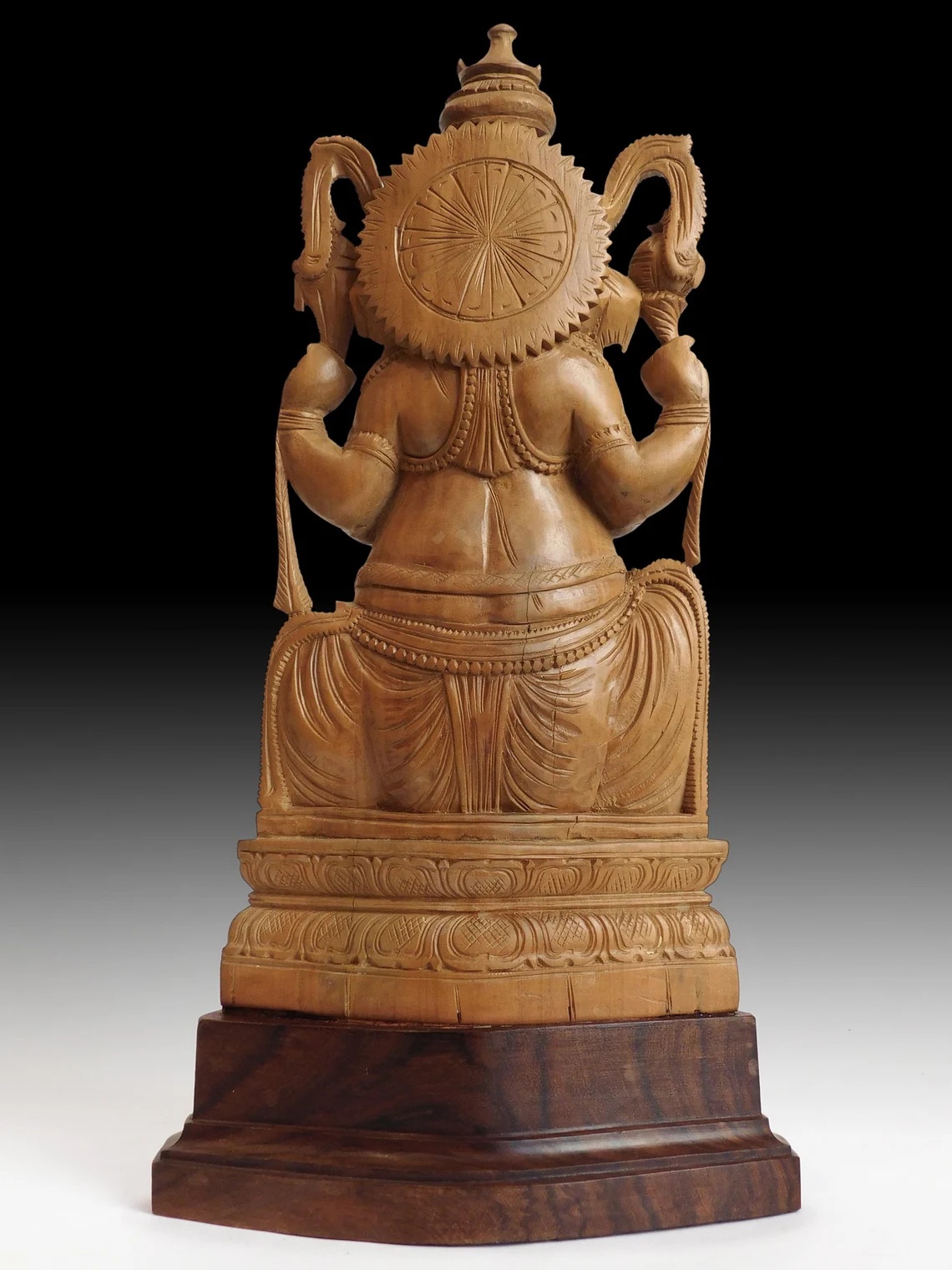 Vintage Sandalwood God of Wealth